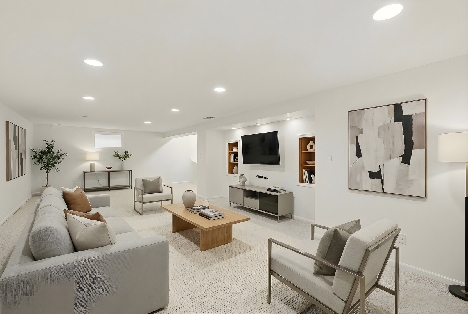 7209 Grant Street Darien, IL 60561 - Photo 29 of 37 a living room with furniture and a flat screen tv