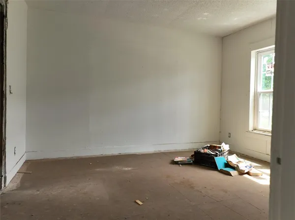 a small space with wooden floor