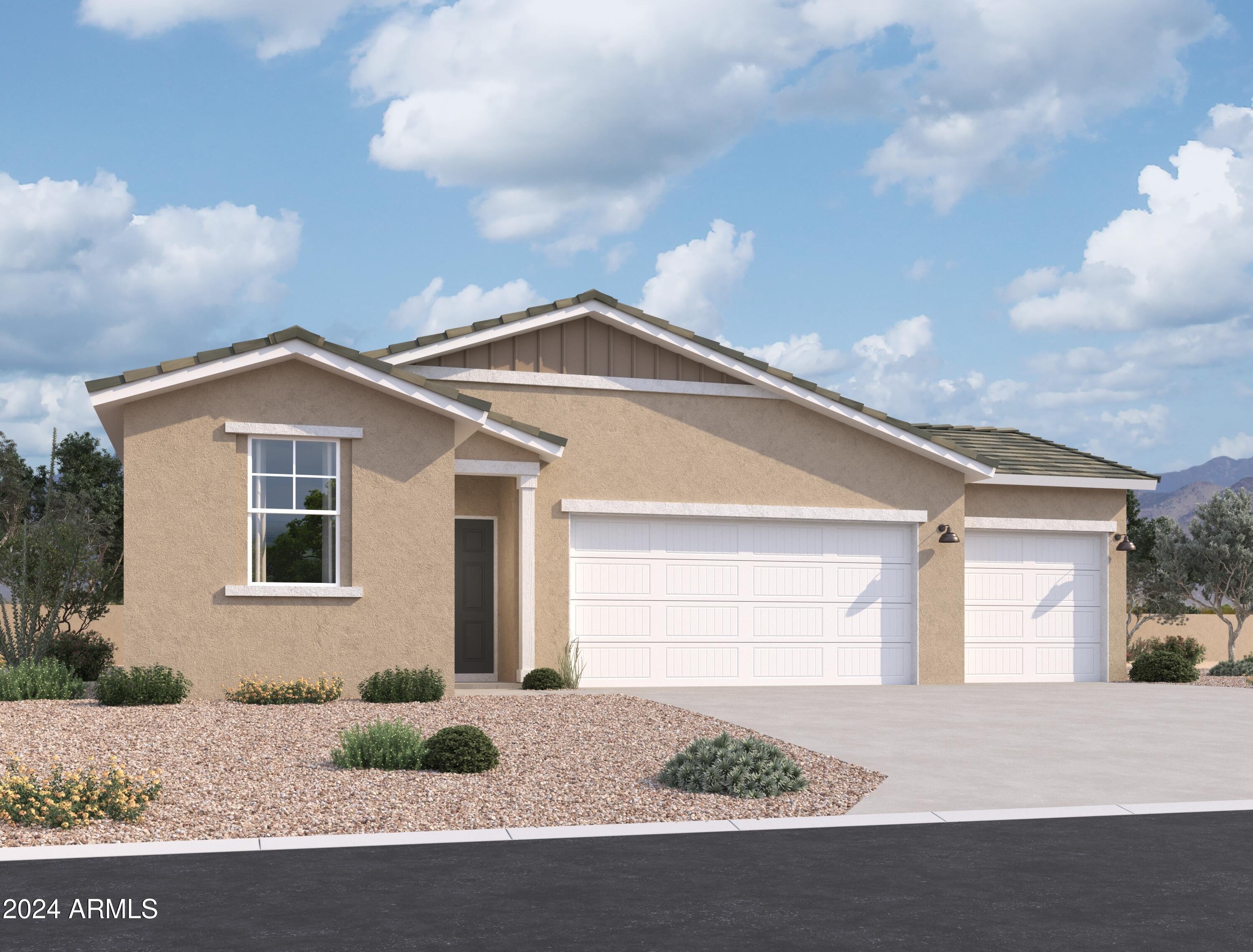 46904 West Old Timer Road Maricopa, AZ 85139 - Photo 1 of 6 35_2082-Poppy-3 Car Garage-J1-elev_DAY