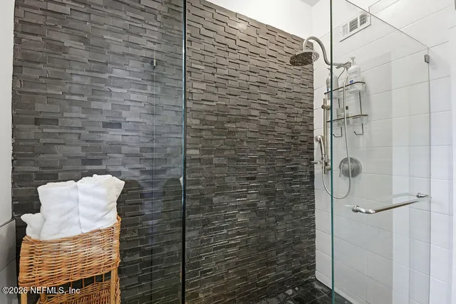 a view of a deck with chairs