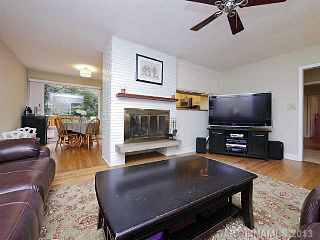 4216 Murrayhill Road Charlotte, NC 28209 - Photo 5 of 16 a living room with furniture and a flat screen tv