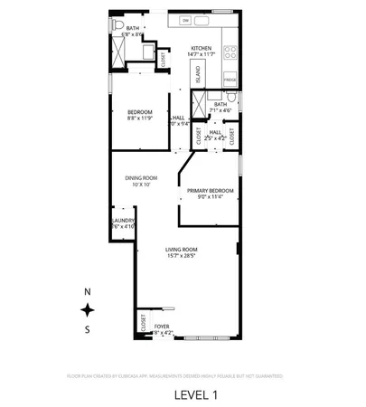 $4,500 | 1014 West George Street, Unit 1, Chicago, IL 60657