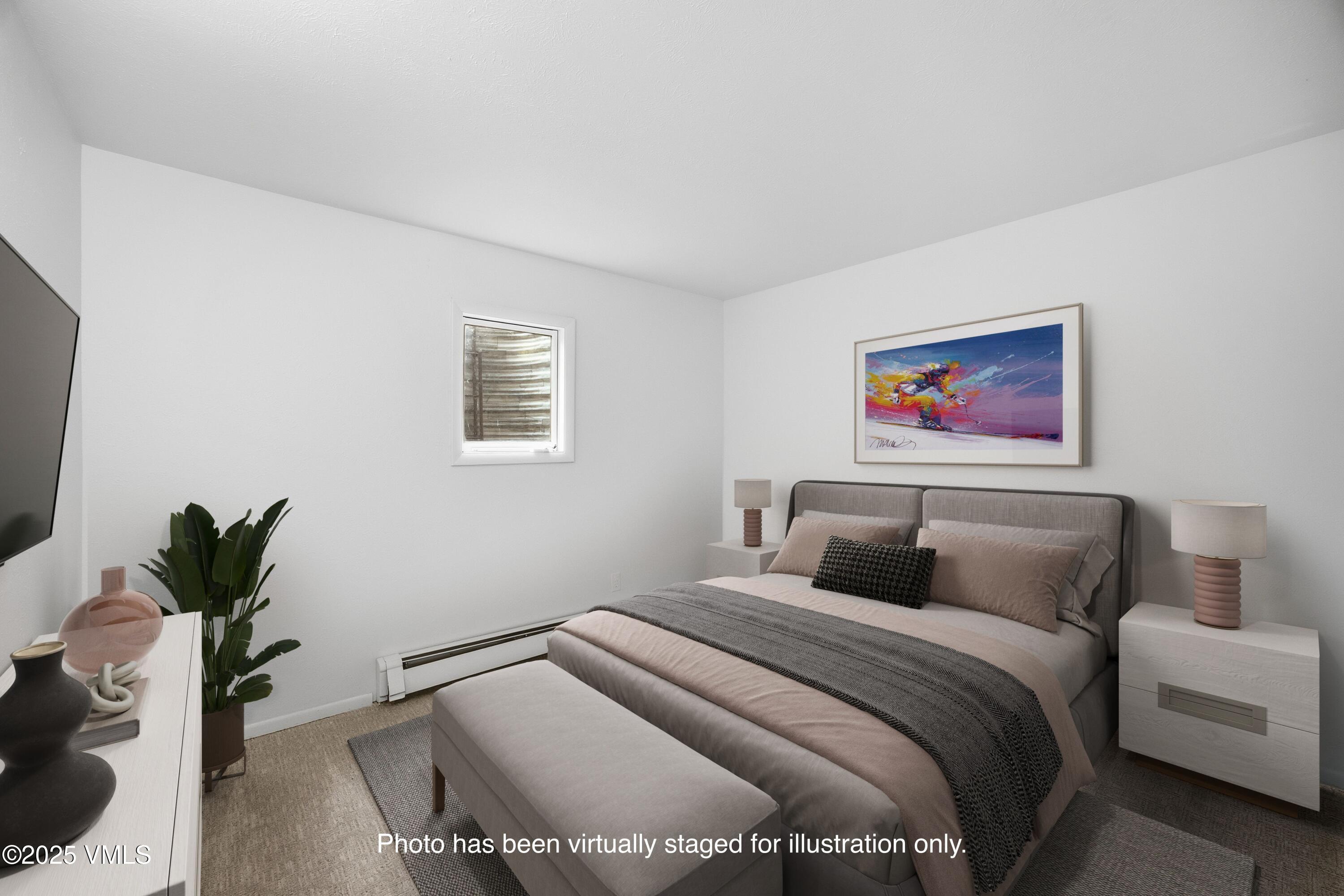 2099 Chamonix Lane, Unit 1C Vail, CO 81657 - Photo 12 of 29 Virtually Staged Bedroom