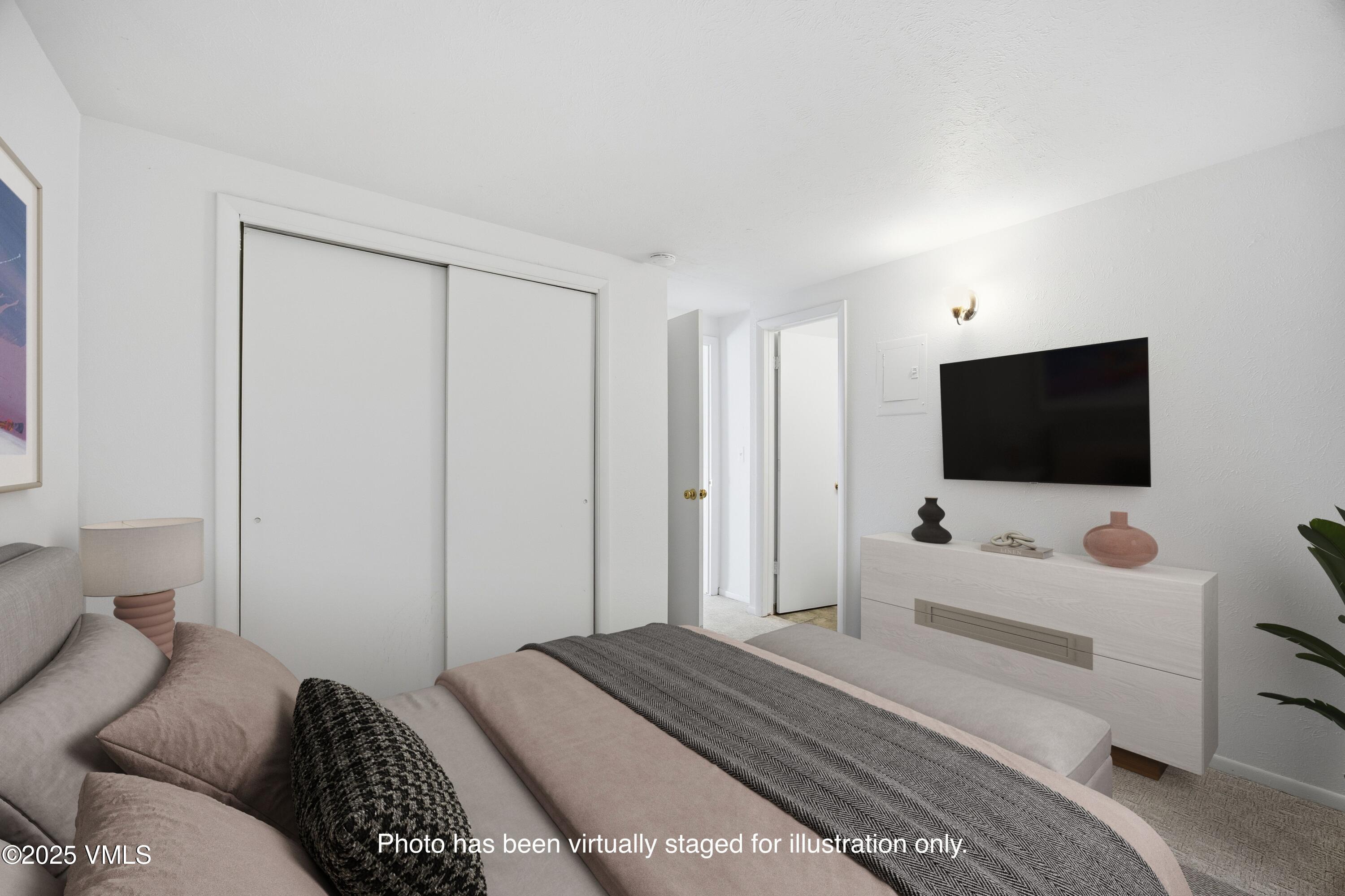 2099 Chamonix Lane, Unit 1C Vail, CO 81657 - Photo 10 of 29 Virtually Staged Bedroom