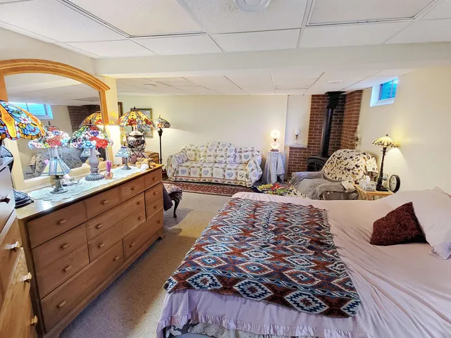 a view of a wooden deck