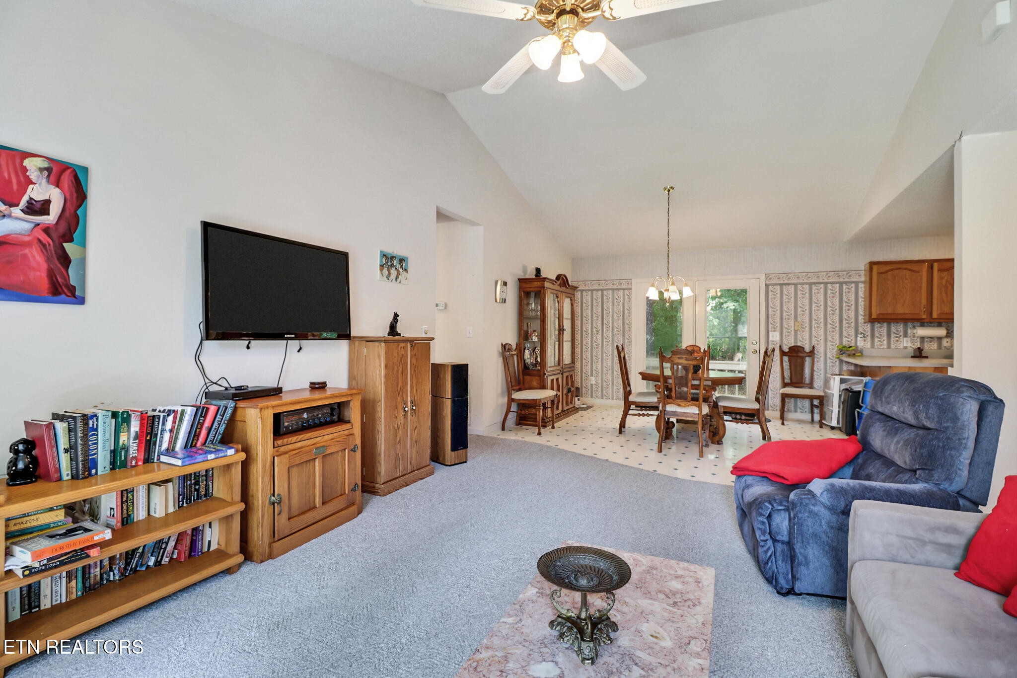 101 Ashdown Lane Crossville, TN 38558 - Photo 17 of 34 a living room with furniture and a flat screen tv