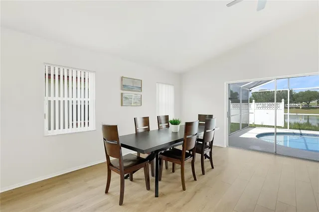 a view of a livingroom with furniture and wooden floor
