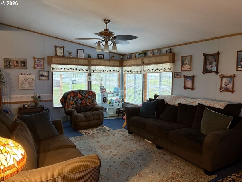 503 Old Pioneer Road Sutherlin, OR 97479 - Photo 41 of 48 a living room with furniture and a flat screen tv