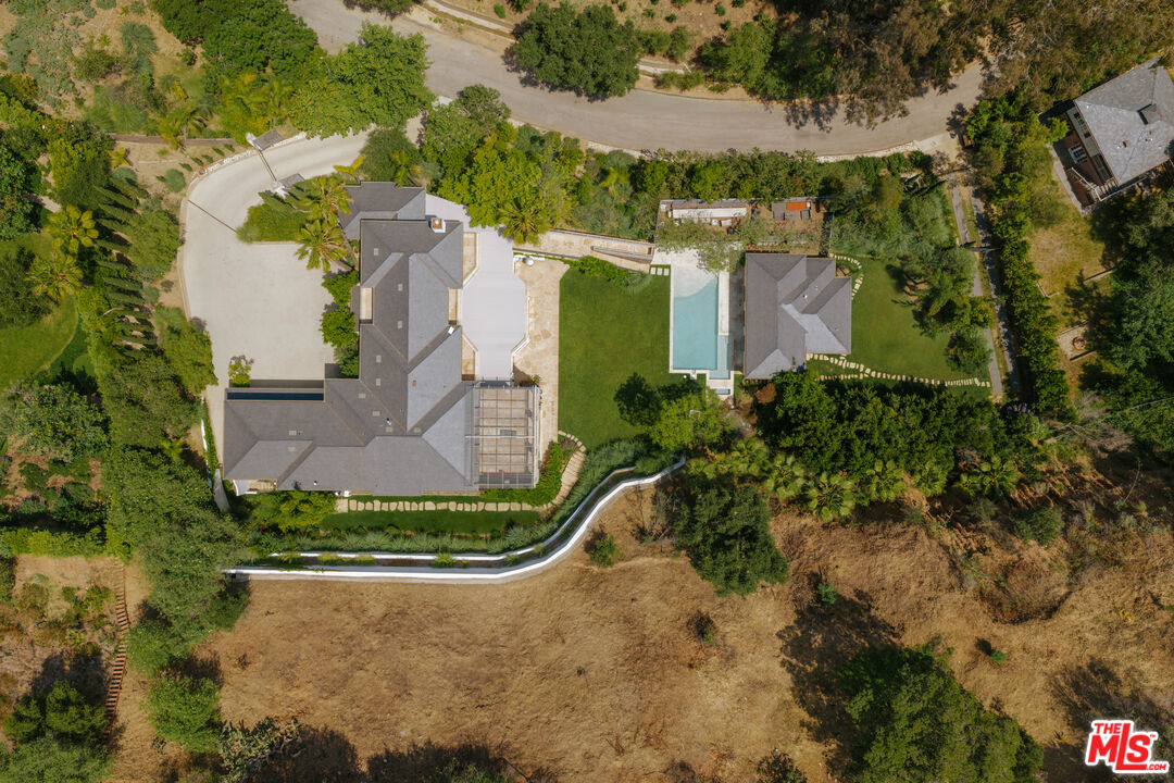 1105 Rivas Canyon Road Pacific Palisades, CA 90272 - Photo 10 of 49 an aerial view of a house