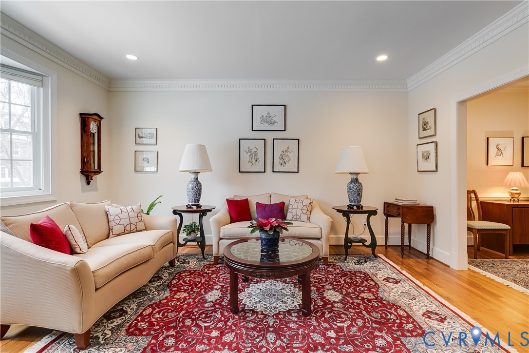 498 St Albans Way Henrico, VA 23229 - Photo 5 of 46 a living room with furniture a rug and a table
