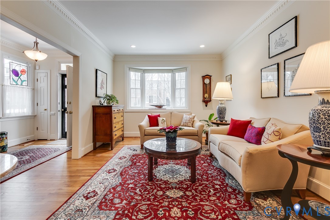 498 St Albans Way Henrico, VA 23229 - Photo 6 of 46 a living room with furniture and a wooden floor