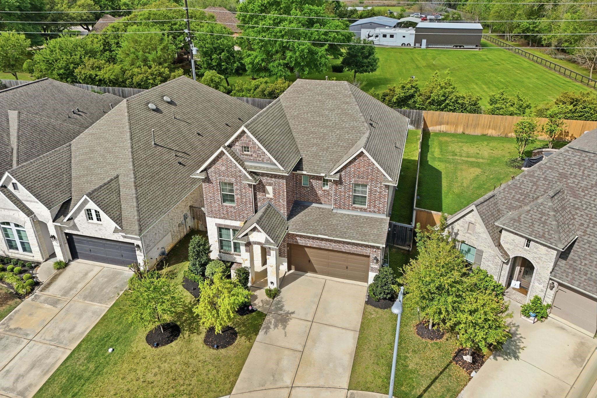 24423 Morningside Terrace Tomball, TX 77375 - Photo 44 of 47 an aerial view of a house with a yard