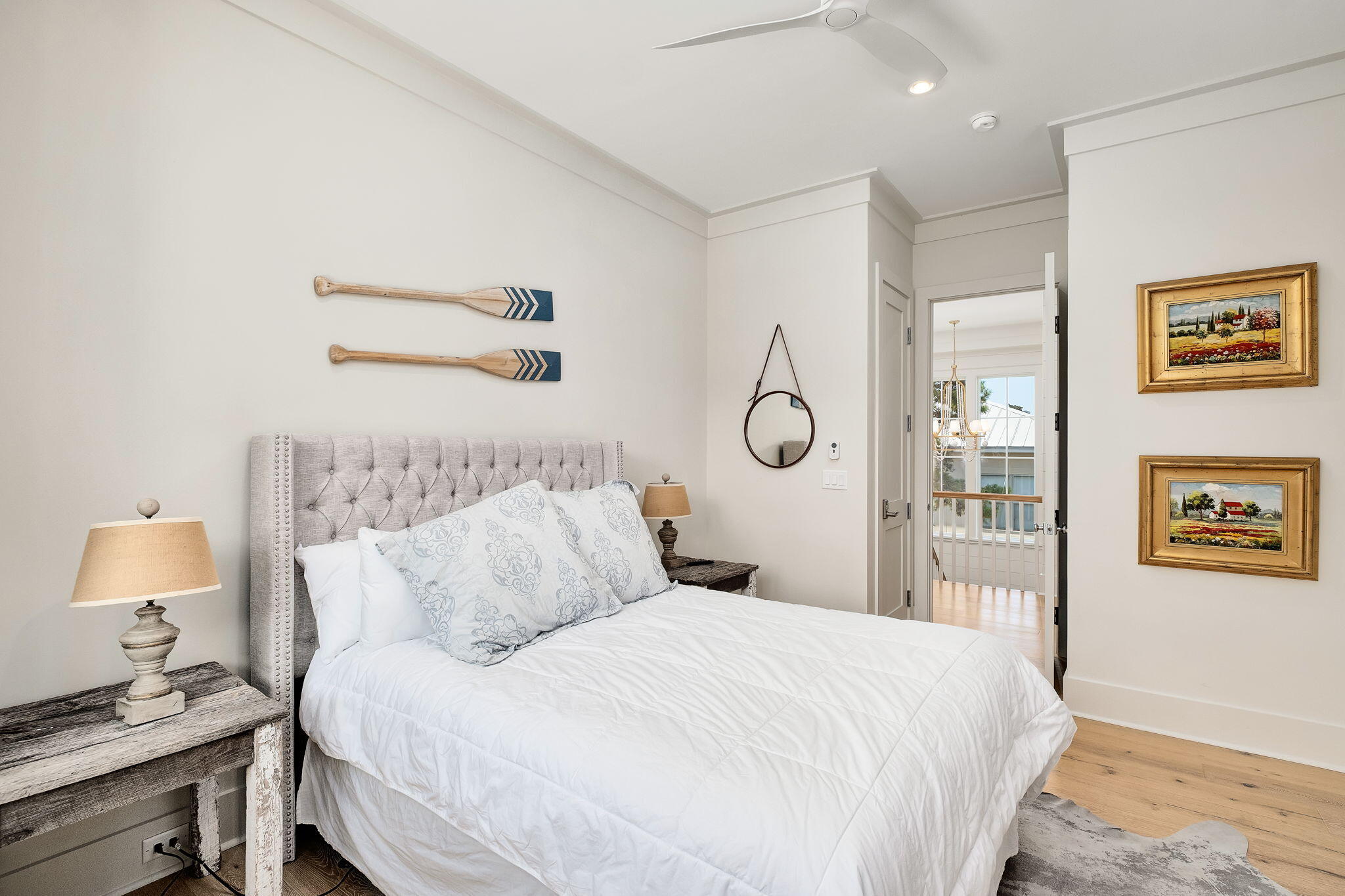 45 Mary Street Santa Rosa Beach, FL 32459 - Photo 20 of 46 a bedroom with a bed and a lamp