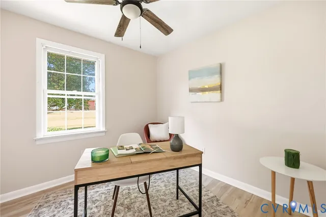 a room with furniture and window