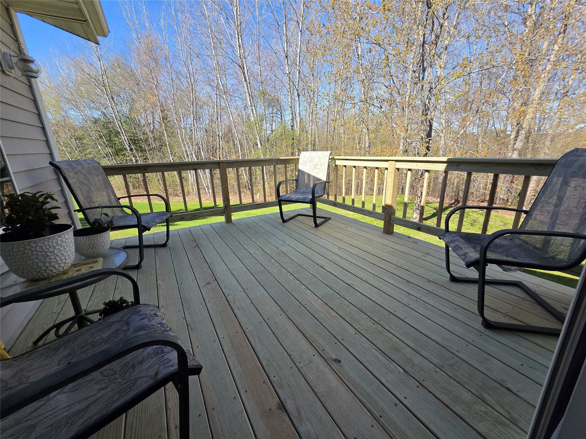 10547 Grandview Lane Hayward, WI 54843 - Photo 13 of 40 Newly refinished deck.