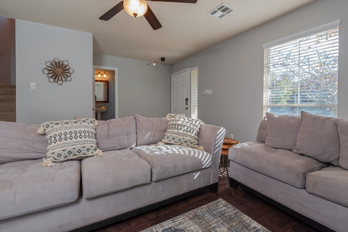 1519 Davis Mountain Loop Cedar Park, TX 78613 - Photo 5 of 39 a living room with furniture and a large window