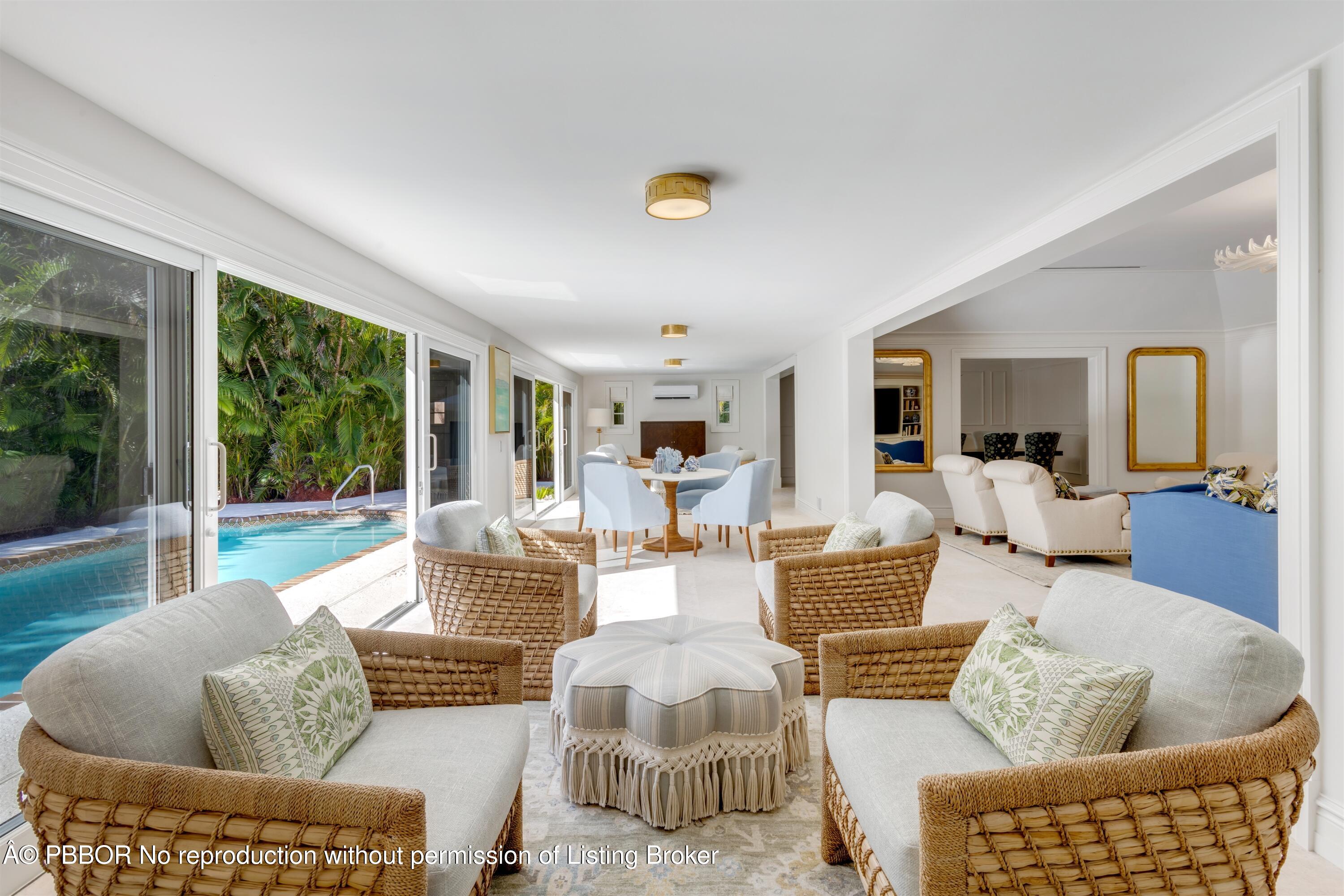 124 Woodbridge Road Palm Beach, FL 33480 - Photo 20 of 44 SUNROOM_STRAIGHT_EB