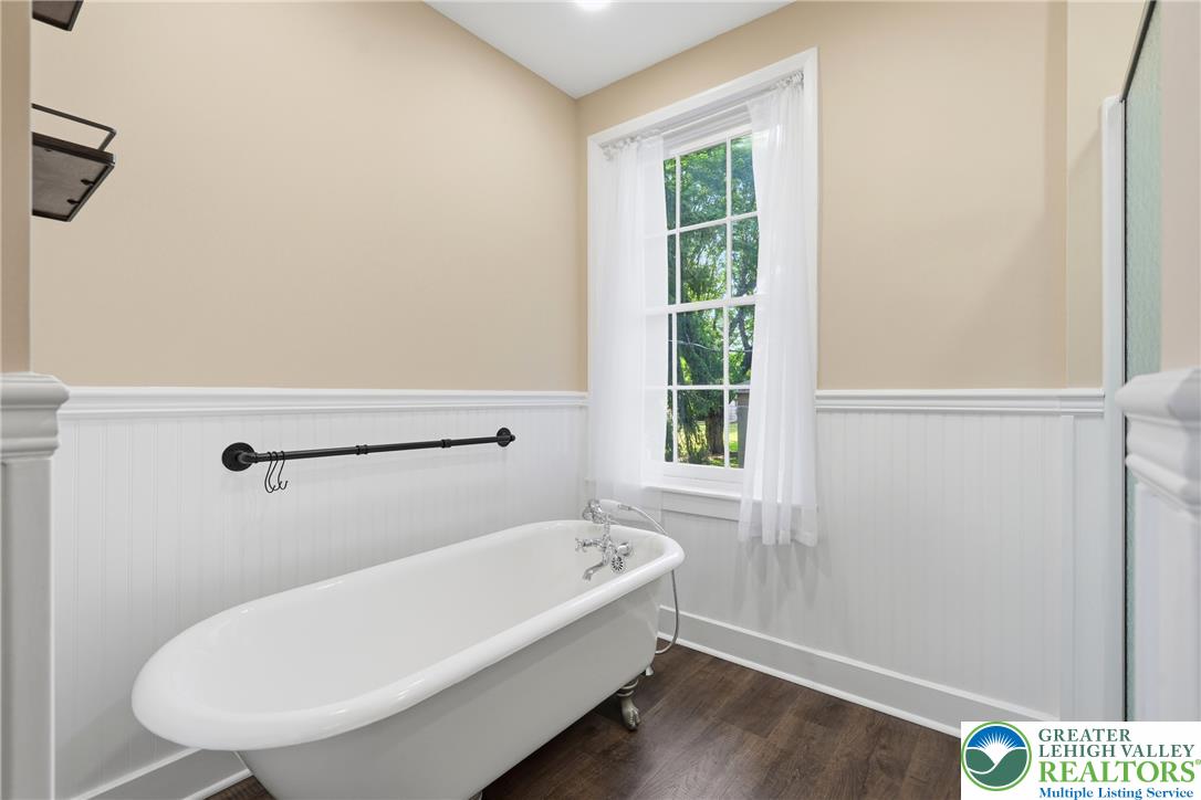 4682 Steuben Road Bethlehem, PA 18020 - Photo 35 of 79 A spacious bathroom offers a classic clawfoot tub, perfect for unwinding.