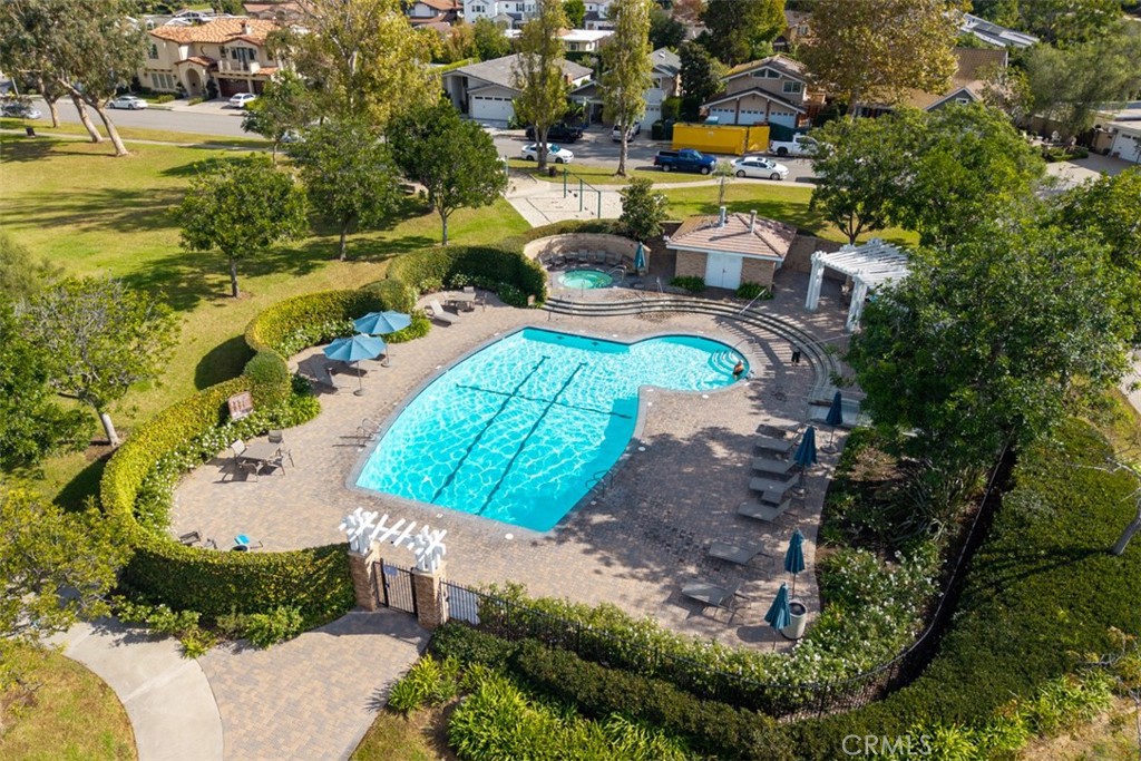 19512 Sierra Mia Road Irvine, CA 92603 - Photo 44 of 46 an aerial view of a house with a yard basket ball court and outdoor seating