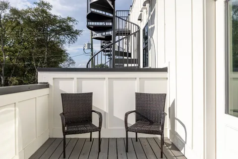 a view of balcony and deck