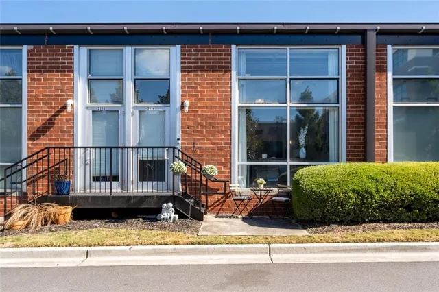 a view of house and front door