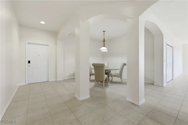 a view of a room with table and chair