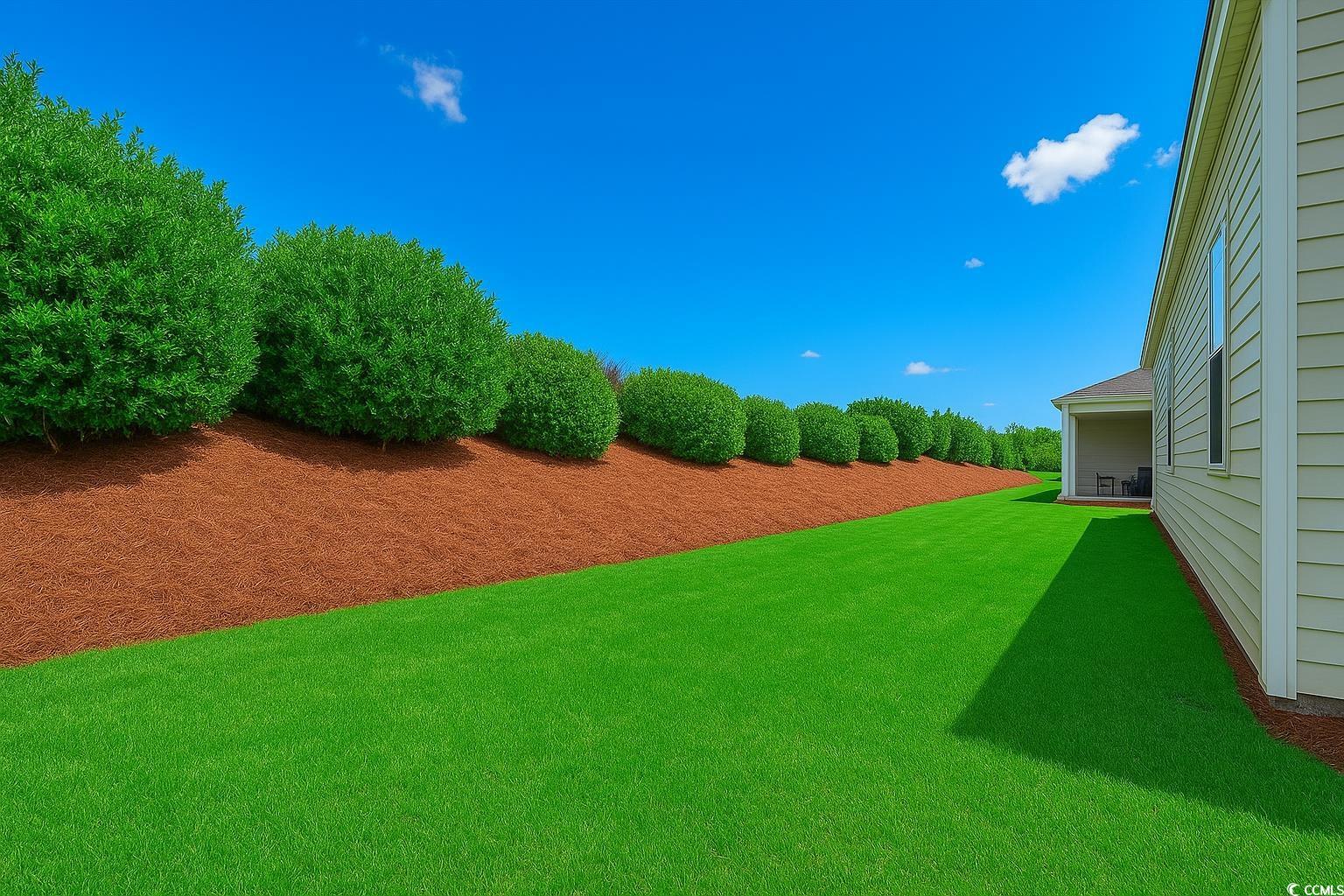 2924 Skylar Drive Myrtle Beach, SC 29577 - Photo 30 of 30 enhanced back yard with pine straw and green grass