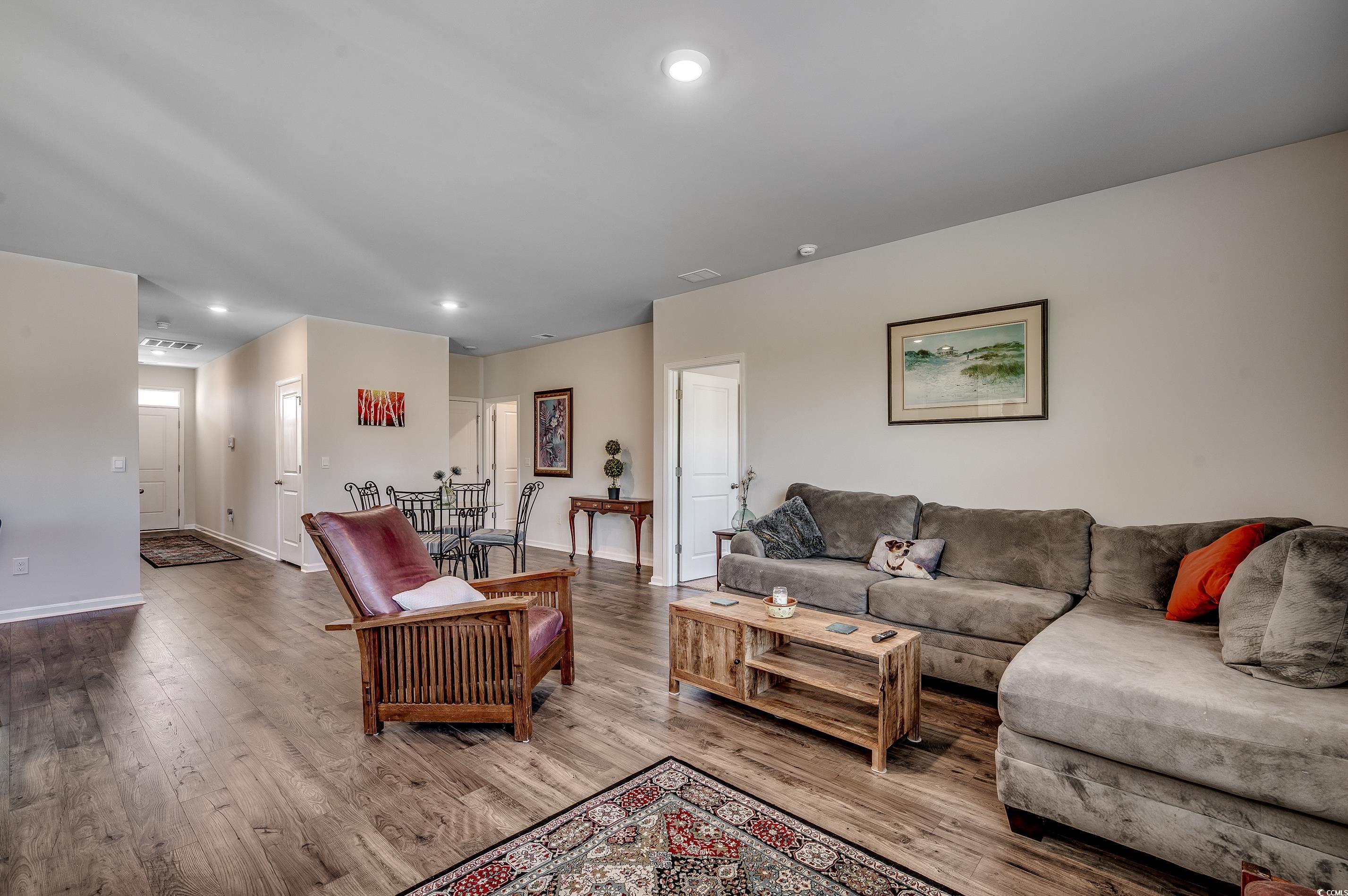 2924 Skylar Drive Myrtle Beach, SC 29577 - Photo 10 of 30 Living room featuring wood finished floors and recessed lighting