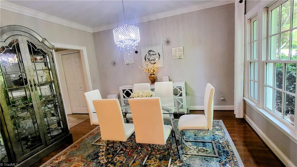 7035 Skylark Road Pfafftown, NC 27040 - Photo 13 of 47 Light-Filled Dining Room with Elegant Arched Entry!