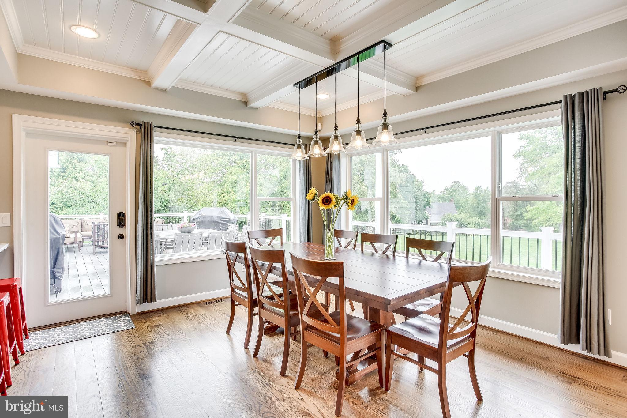 1211 Bishopsgate Way Reston, VA 20194 - Photo 17 of 56 Light drenched eat in area with coffered ceiling