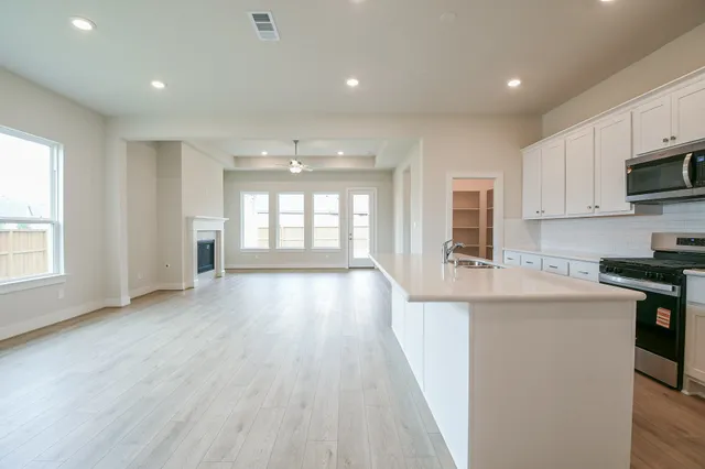 a view of an empty room