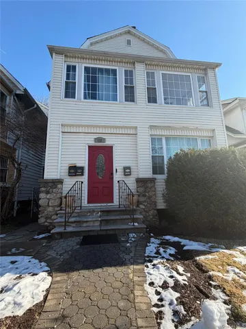 a front view of a house