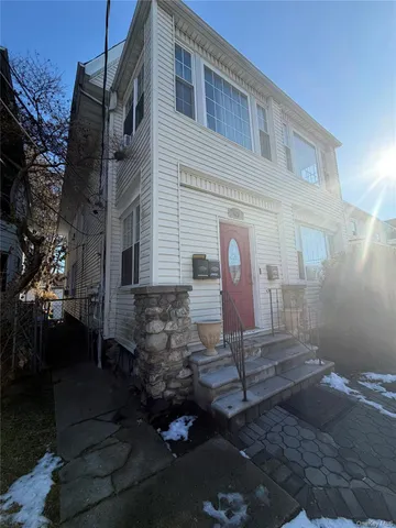 a view of a snow on the side of a road