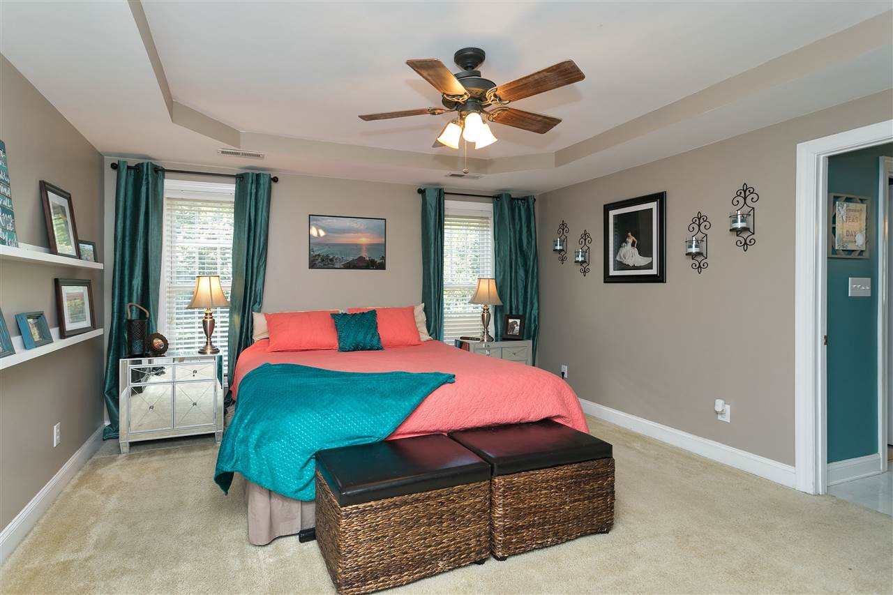 1612 Patterson Grove Road Apex, NC 27502 - Photo 15 of 25 Lovely and serene master bedroom - spacious and with adjacent updated bathroom - the complete package! Master Bedroom