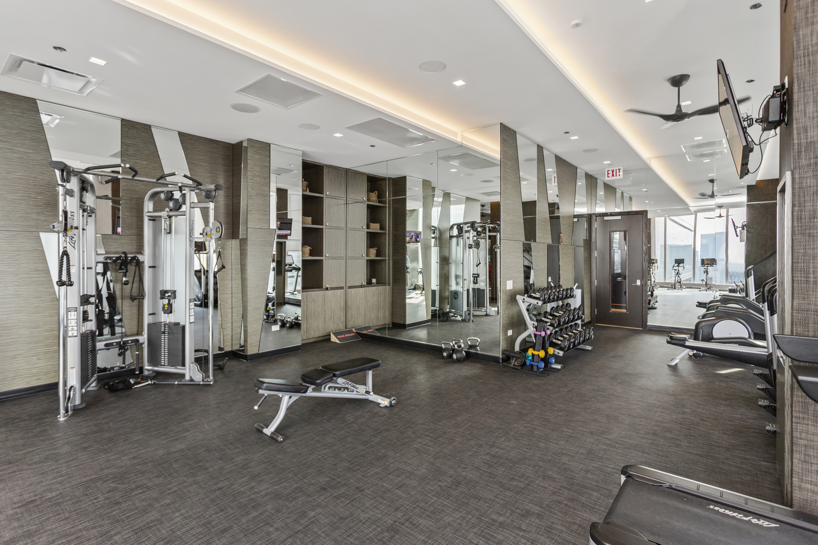 363 East Wacker Drive, Unit 2503 Chicago, IL 60601 - Photo 48 of 52 a view of a room with gym equipment