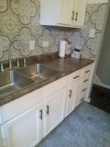 a bathroom with a sink