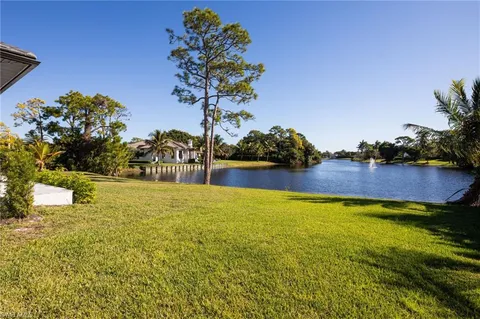a view of an outdoor space and swimming pool