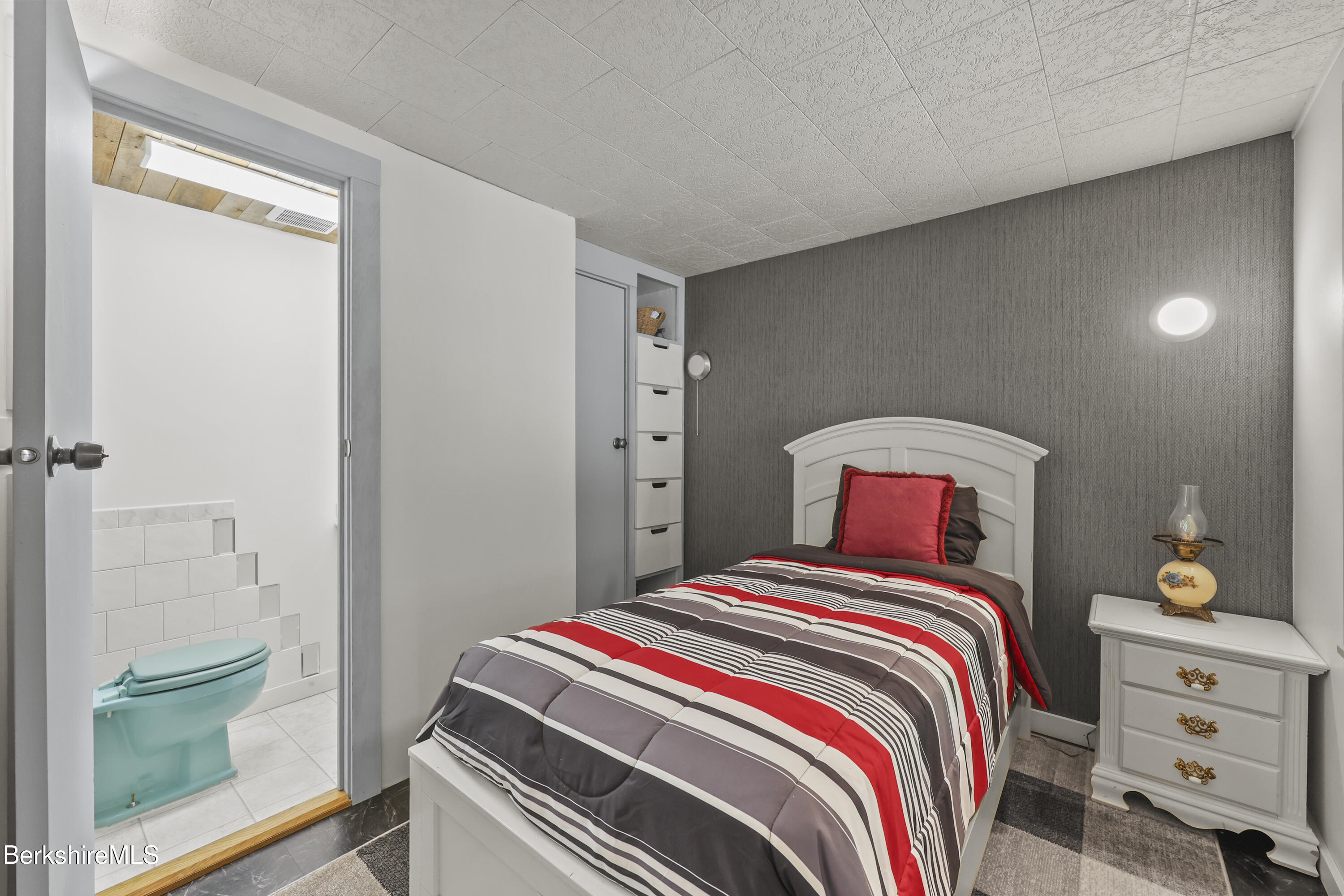 192 Curran Road Cheshire, MA 01225 - Photo 27 of 50 a bedroom with a bed and a window