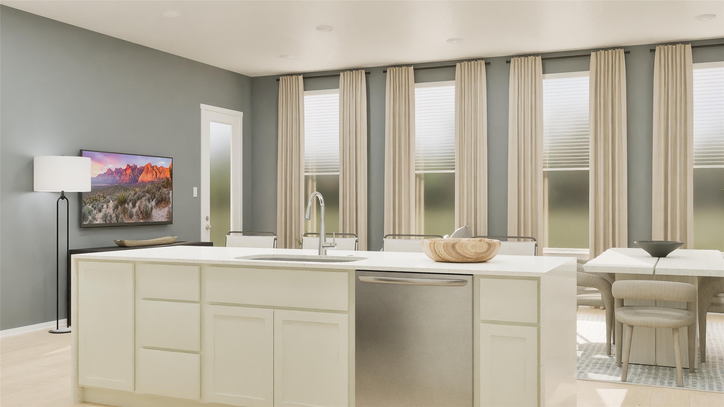 2704 Grove Crest Drive Rosenberg, TX 77469 - Photo 9 of 29 a room with kitchen island and large window