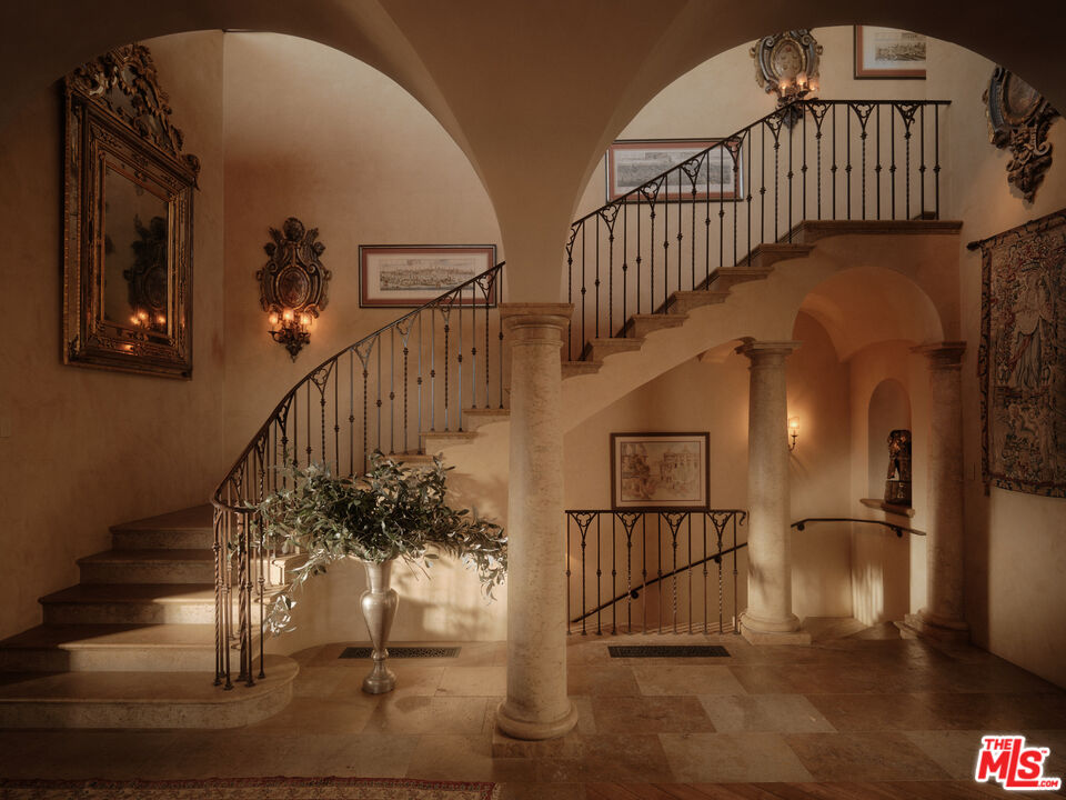 10939 Chalon Road Los Angeles, CA 90077 - Photo 12 of 24 a view of entryway and hall with wooden floor