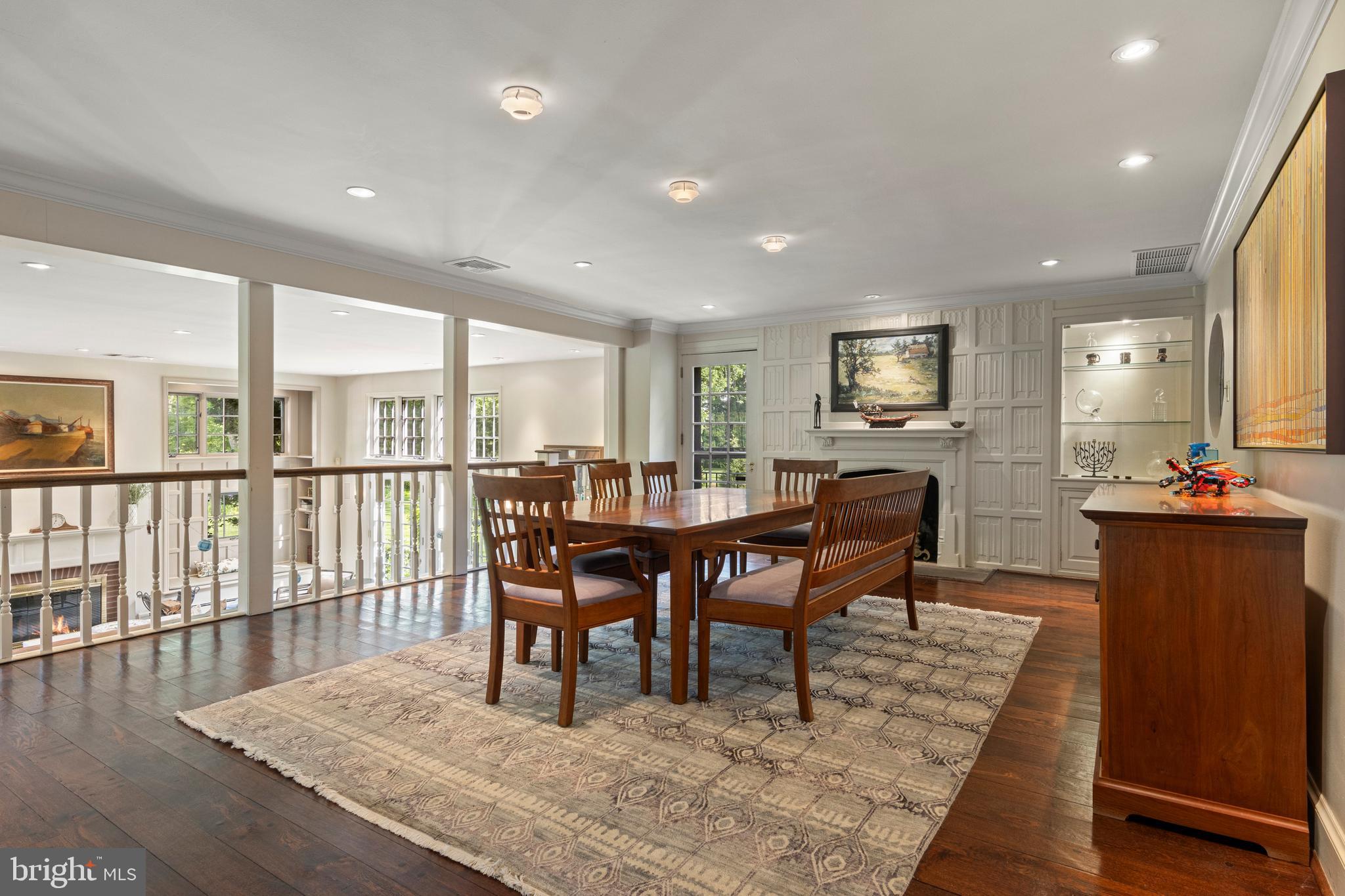 321 Airdale Road Bryn Mawr, PA 19010 - Photo 15 of 50 Dining Room with built-in lighted china cabinet