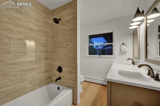 a bathroom with a sink and a bathtub