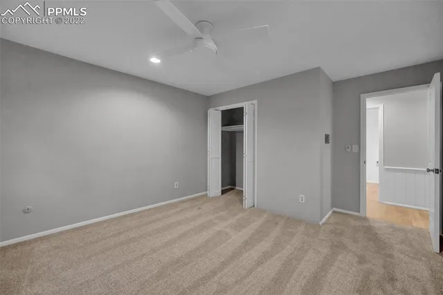 a view of an empty room