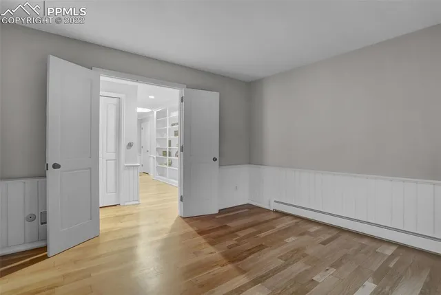 wooden floor in an empty room