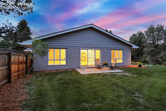 a house view with a garden space