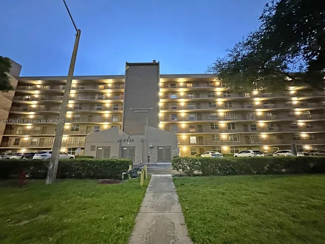 a front view of a building