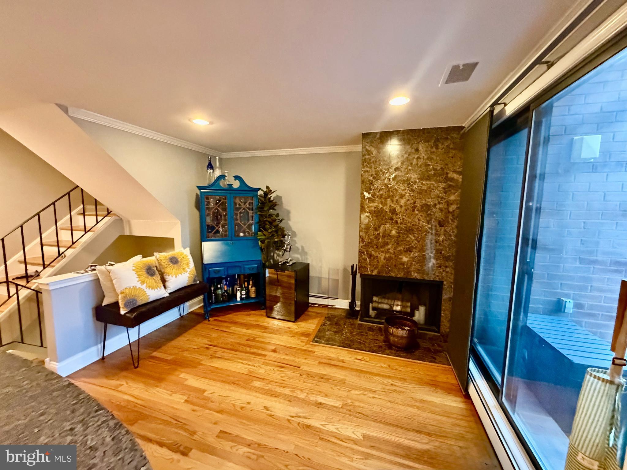 100 North 22nd Street, Unit 106 Philadelphia, PA 19103 - Photo 9 of 26 a living room with furniture fireplace and rug