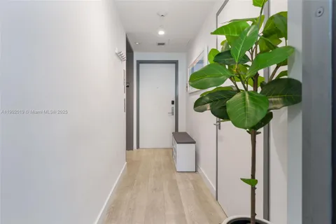a view of a swimming pool with a lounge chair