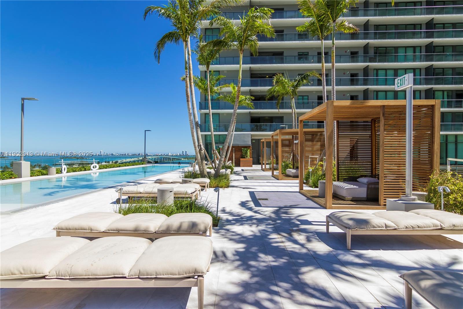 3131 Northeast 7th Avenue, Unit 2202 Miami, FL 33137 - Photo 25 of 68 Pool & cabanas on 9th floor