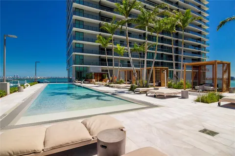 a view of a balcony with an ocean view